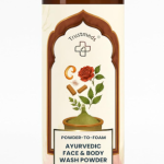 Ayurvedic Face & Body Wash Powder (50g) | Powder-to-Foam Ubtan with Multani Mitti, Sandalwood & Rose