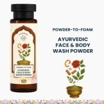 Ayurvedic Face & Body Wash Powder (50g) | Powder-to-Foam Ubtan with Multani Mitti, Sandalwood & Rose