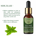 Tea Tree Essential Oil (15ml) for Acne-Prone Skin, Hair Care & Aromatherapy – 100% Pure & Natural – Purifies