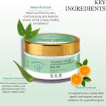 Vitamin C Face Gel with Aloevera & Neem (50g) | Hydrating & Brightening Daily Moisturizer for Clear Glow | Acne & Oil Control Formula for Men & Women