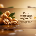 Anti Ageing Night Face Serum for Glowing Skin - Infused with Pure Argan Oil & Hyaluronic Acid for Wrinkles