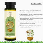 Ayurvedic Hair Oil (100ml) for Hair Fall Control & Growth - Cold Pressed Rosemary, Amla & Fenugreek Oil - 100%