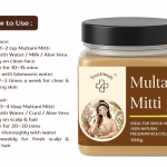 100% Pure Multani Mitti Powder (100g) for Face & Hair – Natural Fuller’s Earth for Oil Control