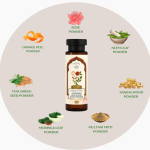 Ayurvedic Face Wash Powder & Vitamin C Aloe Vera Neem Face Gel Combo