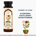 Ayurvedic Face Wash Powder & Vitamin C Aloe Vera Neem Face Gel Combo