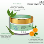 Ayurvedic Face Wash Powder & Vitamin C Aloe Vera Neem Face Gel Combo