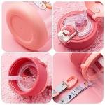 Free Reusable Leak Proof Silicon Transparent Water Bottle With Strap for Kids School