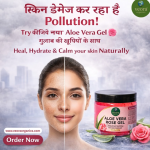 Aloe Vera Rose Gel– 70% Pure & Natural (200 gm)