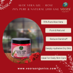 Aloe Vera Rose Gel– 70% Pure & Natural (200 gm)