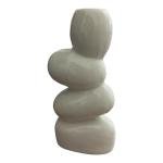 VIBHSA Ceramic Vase for Rustic Home Decor - Flower Vases for Modern Wedding Farmhouse Living Room Bedroom Shelf Dining Table