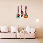 VIBHSA Wooden Wall Hanger for Home | Office | Living Room | Gift | Modern Decoration Items Set Of 3