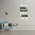 VIBHSA Home Decorative Wall Art MDF Wooden Wall Hanger for Living room | Bedroom | Gifts Set of 6