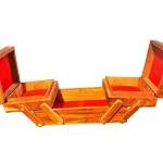 VIBHSA Handmade Wooden Jewellery Box for Women Jewel Organizer Hand Carved Carvings,full brass Gift Items