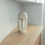 VIBHSA Ceramic Vase for Home Living Room Décor Ceramic Vase Plant Containers for Elegant Indoor/Outdoor Decor (Black & White)