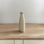 VIBHSA Triangular Shape Botle Ceramic Vase, Flower Vase, Pampas Grass Vase, Vase for Money Plant Live