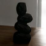 VIBHSA Ceramic Vase for Rustic Home Decor - Flower Vases for Modern Wedding Farmhouse Living Room Bedroom Shelf Dining Table