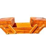 VIBHSA Handmade Wooden Jewellery Box for Women Jewel Organizer Hand Carved Carvings,full brass Gift Items