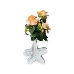 Vibhsa Star Fish Shape Vase, Ceramic Plant Pot, Diamond Shaped Planter, Designer Flower Pot for Office, Table & Home Decoration