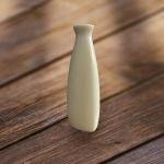 VIBHSA Triangular Shape Botle Ceramic Vase, Flower Vase, Pampas Grass Vase, Vase for Money Plant Live