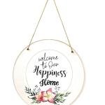 VIBHSA Welcome To Our Home Quotes Wooden Wall Hanging Decorative Items for Home Decor | Living Room