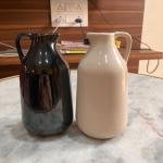 VIBHSA Ceramic Vase for Home Living Room Décor Ceramic Vase | 2 inch (Black)