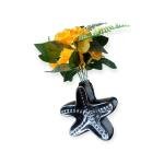 Vibhsa Star Fish Shape Vase, Ceramic Plant Pot, Diamond Shaped Planter, Designer Flower Pot for Office, Table & Home Decoration