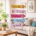 VIBHSA Motivational Quote Decorative Wall Art Mdf Wooden Wall Hanger For Living Room | Bedroom | Gift