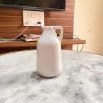 VIBHSA Ceramic Vase for Home Living Room Décor Ceramic Vase | 2 inch (Black)