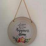 VIBHSA Welcome To Our Home Quotes Wooden Wall Hanging Decorative Items for Home Decor | Living Room