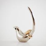 Bird Figurines for Home Decor,Living Room, Bedroom, Office Desk, Cabinets (Silver Finish)