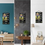 VIBHSA Premium Premanand Ji Maharaj MDF Wooden Wall Hanging