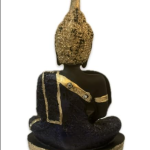 VIBHSA Polyresin Sitting Buddha Idol Statue Showpiece for Home decor Decoration Gift Gifting