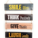 VIBHSA Inspirational Wall Hanging With Positive Quote Wooden Decorative Wall Art|Home Decor Wall Hanger