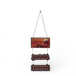 VIBHSA Wooden Jai Shree Ram with Ram mandir Wall hanging | Home Decor | Office | Gift | bedroom| Livingroom Wall Decor & Hangings