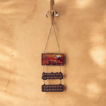 VIBHSA Wooden Jai Shree Ram with Ram mandir Wall hanging | Home Decor | Office | Gift | bedroom| Livingroom Wall Decor & Hangings