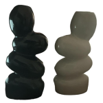 VIBHSA Ceramic Vase for Rustic Home Decor - Flower Vases for Modern Wedding Farmhouse Living Room