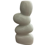 VIBHSA Ceramic Vase for Rustic Home Decor - Flower Vases for Modern Wedding Farmhouse Living Room