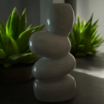 VIBHSA Ceramic Vase for Rustic Home Decor - Flower Vases for Modern Wedding Farmhouse Living Room