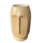 Vibhsa Beautiful Ceramic Abstract Face Vase | Ceramic Flower Vase | Matte(Rough) Finish, 10 Inches