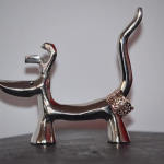 VIBHSA Dog Ring Holder Figurine Home Decorative Desk Table Décor Ornament