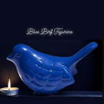 Handcrafted Bluebird of Happiness Home Decor Accents Collectible Bird Figurines Symbols of Health & Happiness