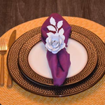 Vibhsa Flower Napkin Rings Flower Napkin Rings for Wedding Banquet Birthday Party