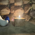 Tealight Candle Stand Handcrafted Wooden Diya Holder for Decorations