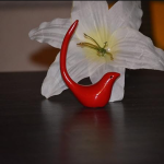 Red Bird Figurine of Health & Hapiness (3.8" H, Aluminum)