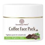 Coffee Face Pack, Tightens Pores for Smooth Skin, Detan, Brighten, Glow