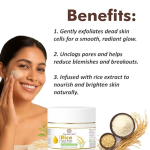 Rice Face Pack | Skin Brightening & Pore Tightening | With Rice Extract, Aloe Vera & Multani Mitti For Clear & Glowing Skin