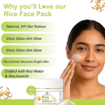 Rice Face Pack | Skin Brightening & Pore Tightening | With Rice Extract, Aloe Vera & Multani Mitti For Clear & Glowing Skin