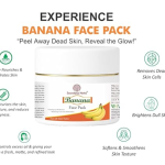 Banana Face Pack | Deep Nourishment & Natural Glow | With Banana Extract. Multani Mitti & Aloe Vera For Dry & Dull Skin