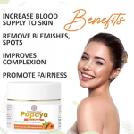 Soundarya Papaya Face Pack – 100g | For All Skin Types | Acne Scar & Blemish Treatment | Deep Nourishment & Glow