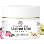 Multani Mitti Face Pack with Bulgarian Rose | For Oily & Acne-Prone Skin | Natural Herbal Face Pack for Men, Women & Teens